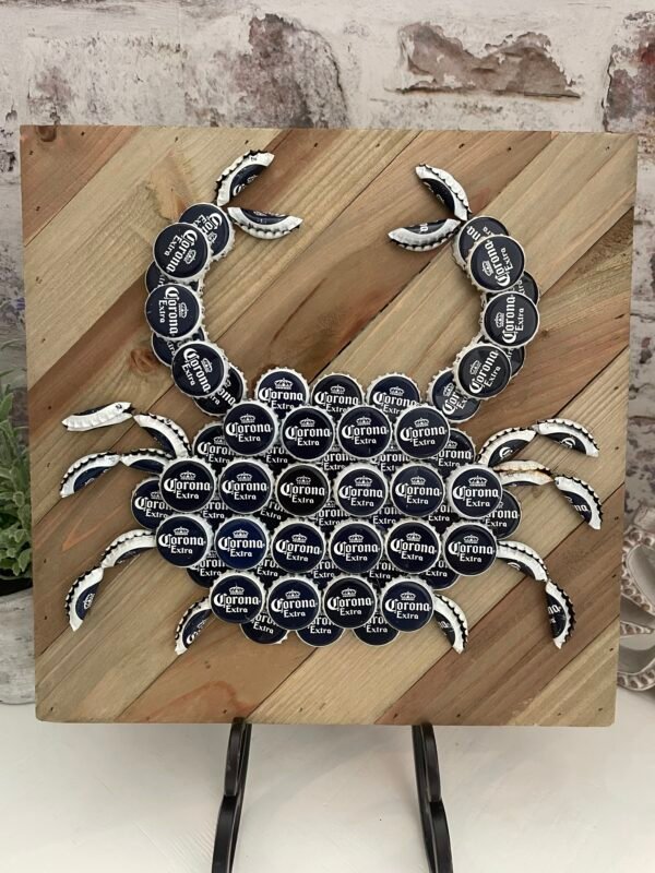 Crab Bottlecap Art