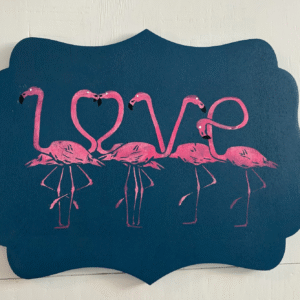 Flamingo Love sign
