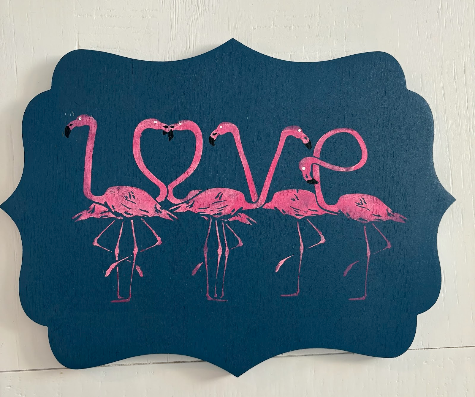 Flamingo Love sign